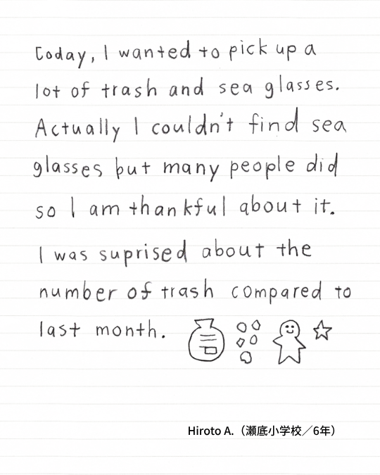 ビーチクリーンアップクラブ Vol.48 参加者アンケート2枚目